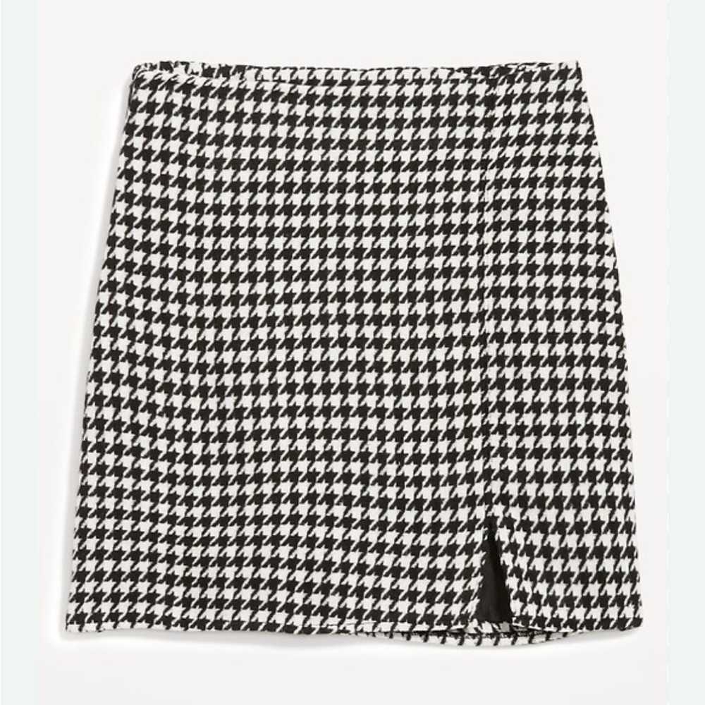 Old Navy Houndstooth High-Waisted Mini Skirt Women’s small